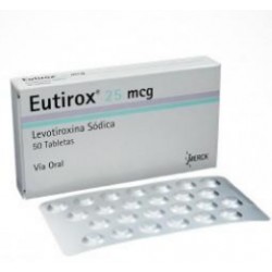 Eutirox 25 mcg ( ENVIOS REGIONALES Y NACIONAL) Caja*50 Tabletas - Merck